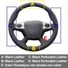 Car Steering Wheel Cover Hand Sew for Ford Focus 2012-2014 Escape 2013-2016 CMAX