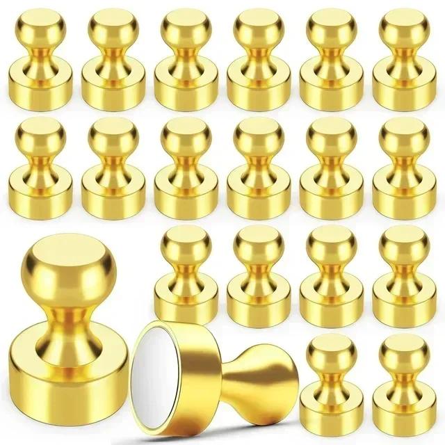 Small Metal Strong Magnetic Pushpins Whiteboard Fridge Magnet Sucker Thumbtack Power  Push Pins Office School Wholesale