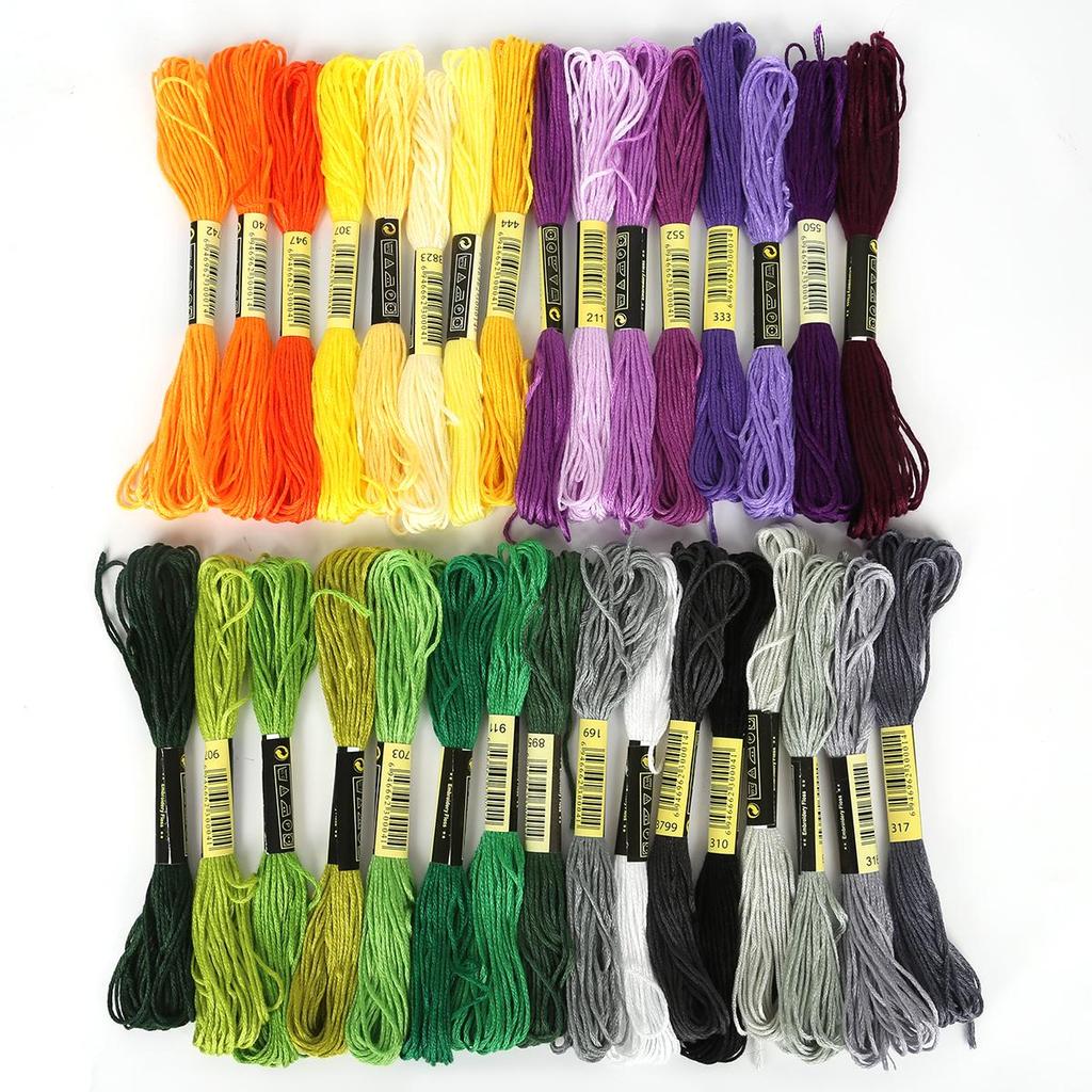 8 Series Cotton Embroidery Thread Different Anchor Cross-stitch Floss Sewing Skeins Craft