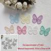 4cm Embroidered Butterfly Organza Hair Clip DIY Accessory