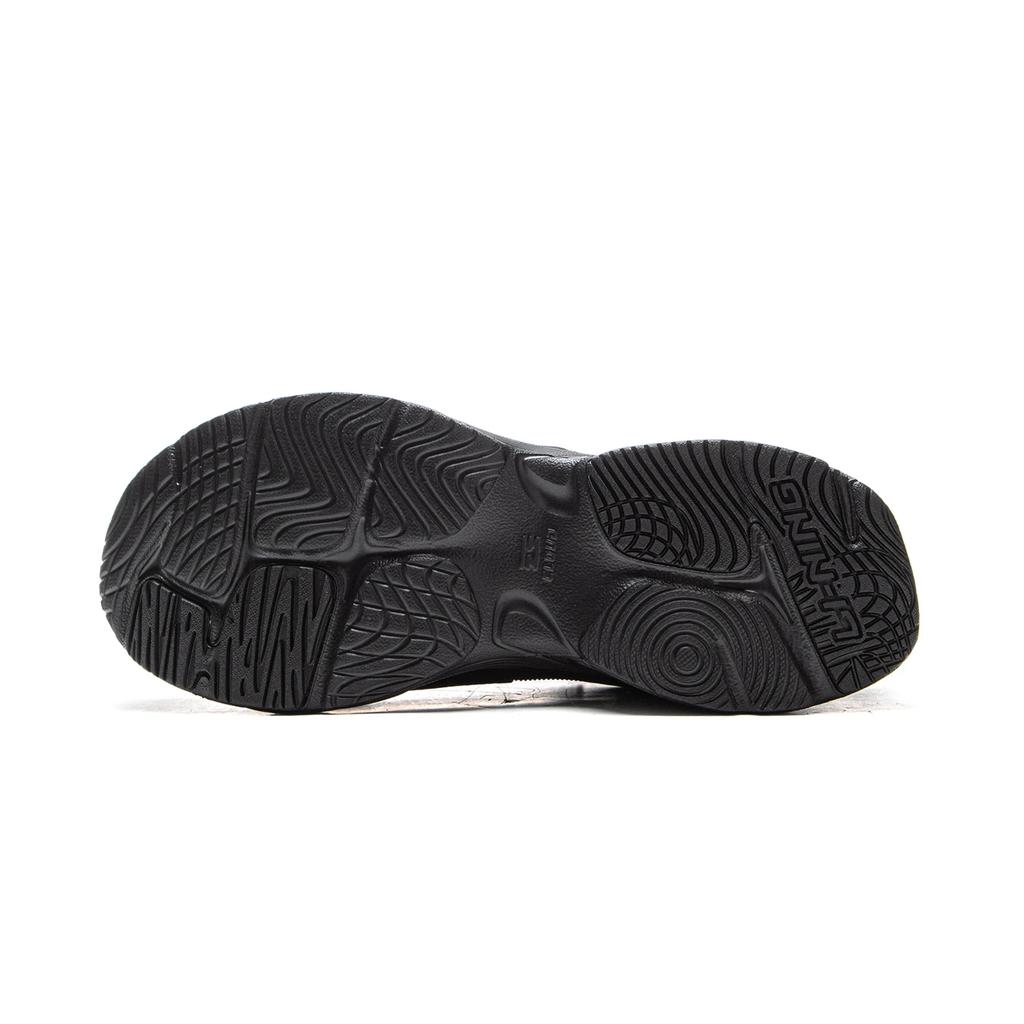 Li Ning Sports Lifestyle Series Synthetic Leather Classic Casual Low-Top Dad Shoes Men Sneakers Black AGCV433-3
