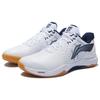 New LiNing Thunder Series Cushioned Slip Resistant Abrasion Resistant Breathable Low Top Badminton Shoes Unisex White Black AYAS018-5