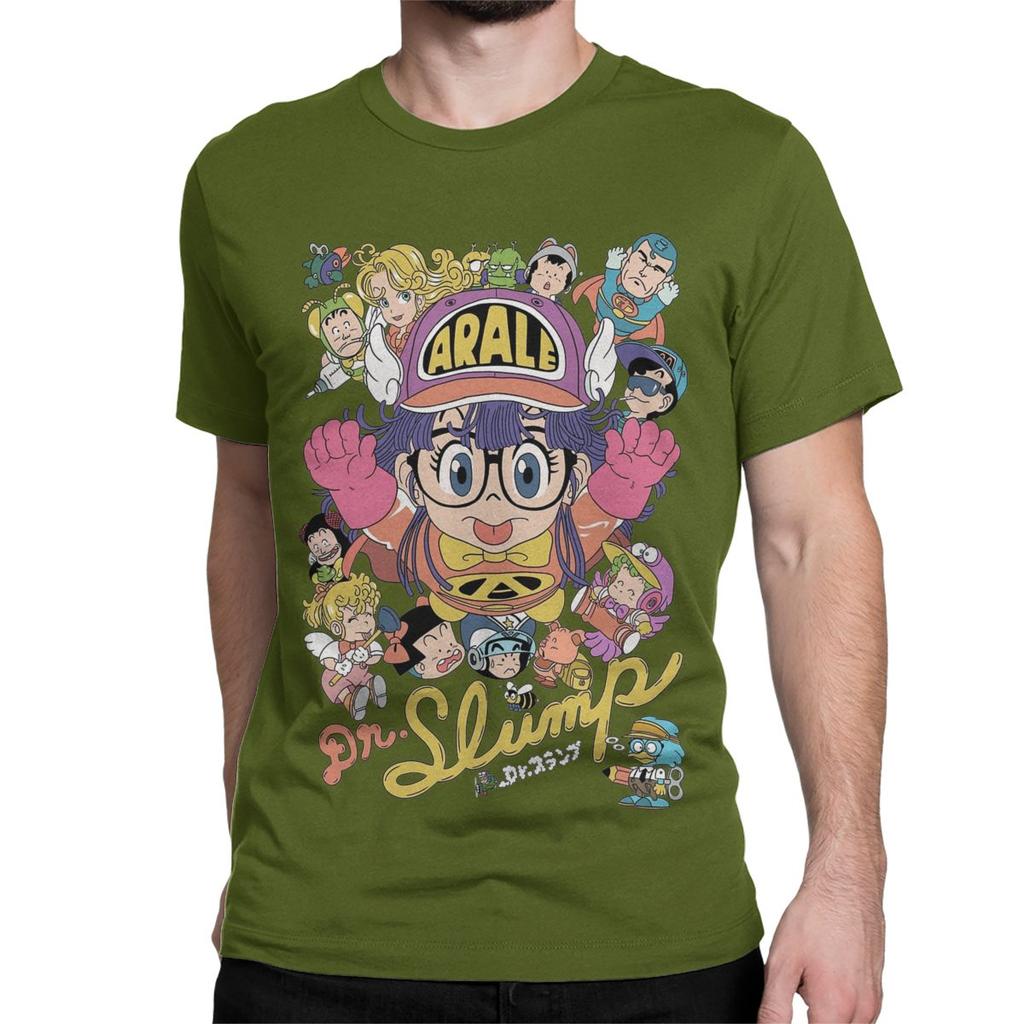 Men Women's T-Shirt Arale Anime Cute Funny 100% Cotton Tee Shirt Short Sleeve Dr Slump T Shirts Crew Neck Tops Gift Idea