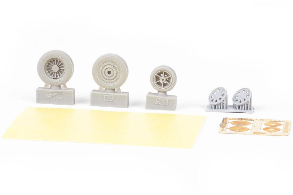 Eduard 1/48 Brassin P-39 Airacobra Late Model Wheels (for Arma Hobby) Plastic Model Kit Parts EDU6481052 (Airplane)