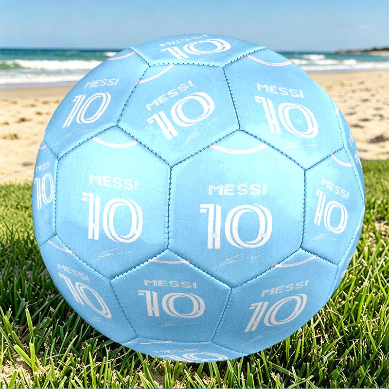 Lionel Messi Aufdruck Größe 5 Fußball, PU Abriebfester Fußball für Spieltraining und tägliches Üben, Geburtstagsgeschenk für Fußballfans