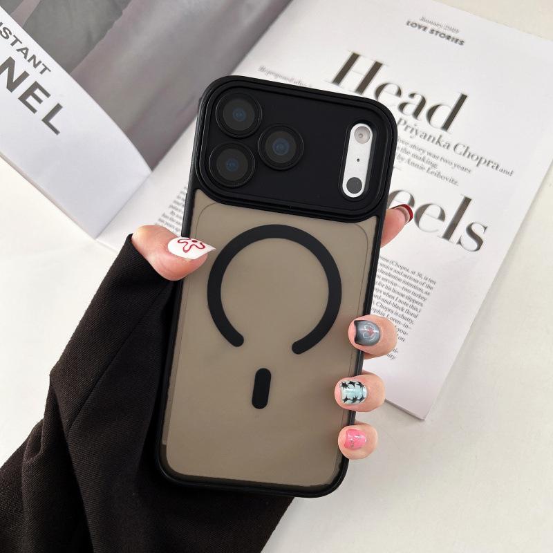 iPhone 17 Pro Max Solid Color Matte Photo Frame Case - Skin-Feel Protective Cover for Apple 14PM, 15PM, 16PM.