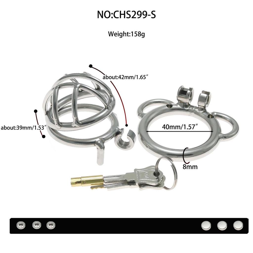 Xugu Yu Stainless Steel Chastity Lock Male Restraint Cage