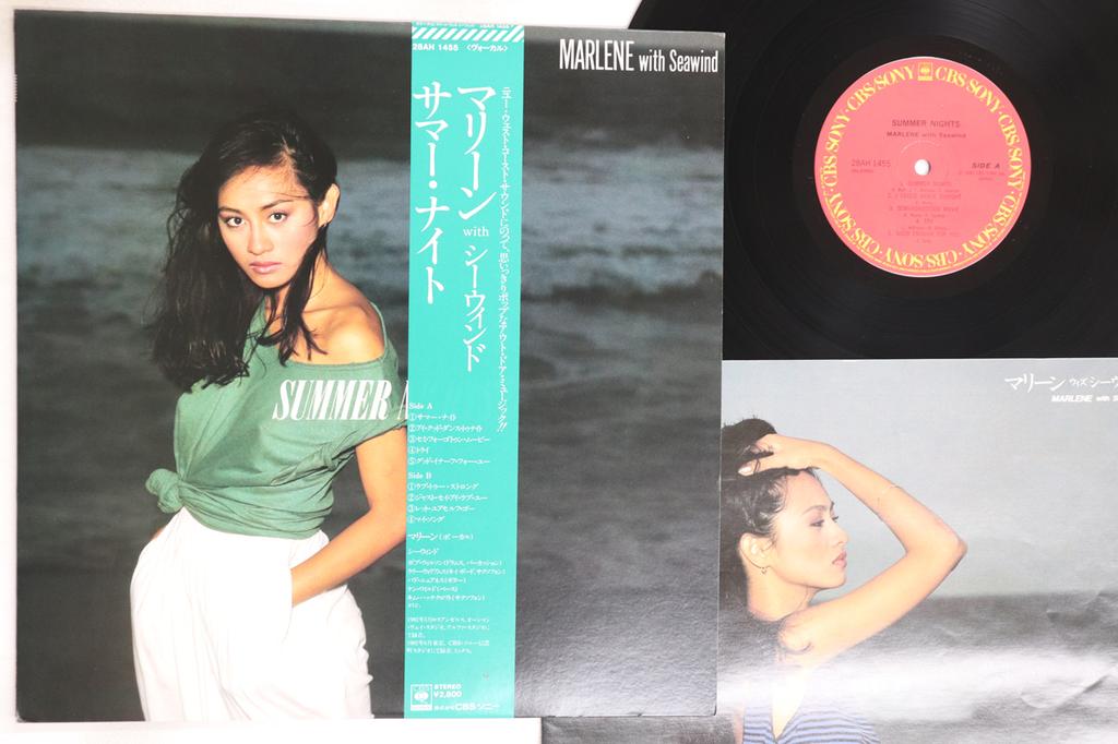 LP Record MARLENE, SEAWIND - Summer Nights 28AH1455 CBS SONY 1982 Japan Obi Japanese Pop/Rock Used