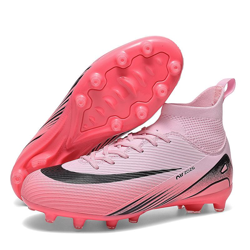New foreign trade high-top football shoes adult AG long nails TF broken nails lawn training shoes football men and women