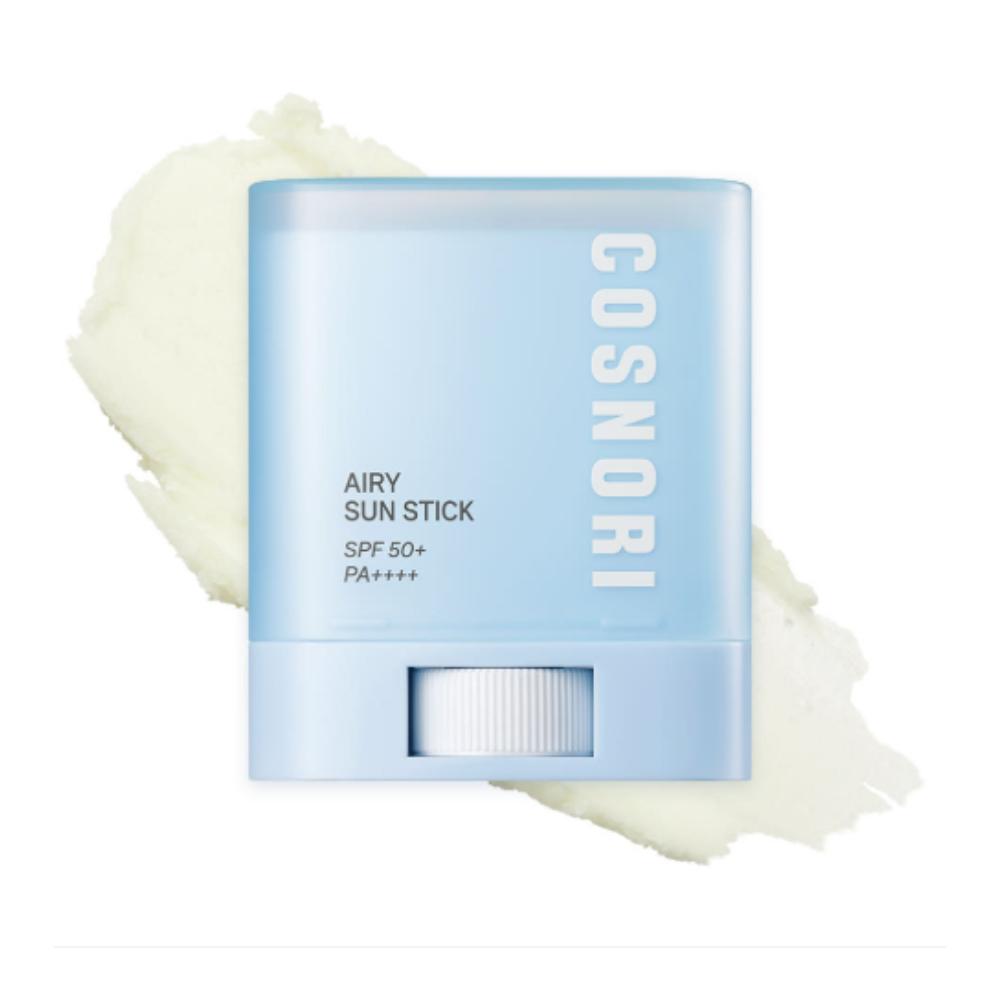 COSNORI Airy Sun Stick 20.5g SPF50+ PA++++ Weightless & Non-Sticky Portable Korean Sunscreen