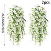 2Pcs Artificial Flowers Rattan Morning Glories Vines Outdoor Wedding Wreath Bridal Arch Home Room Yard Festival Decor