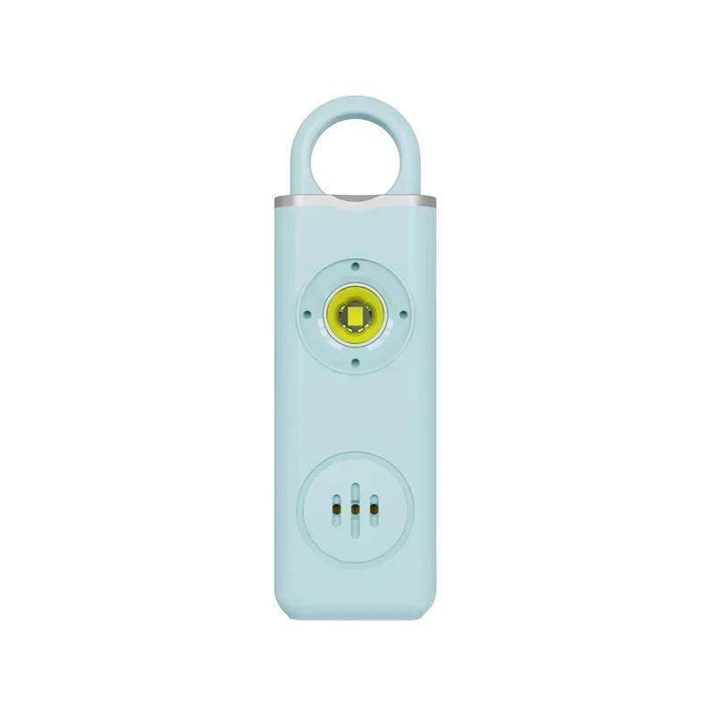 2025 Self Defense LED Flashlight USB Rechargeable Keychain Light Safety Alarm Protective Supplies Women Outdoor Emergency Tool