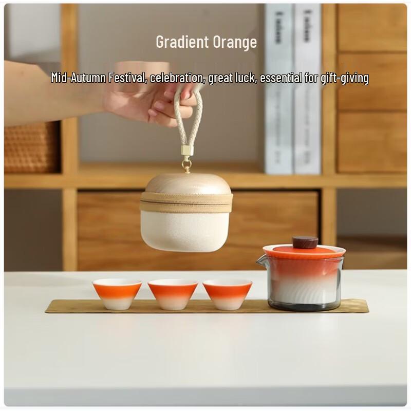 Haolaibao Travel Tea Set (One Pot, Three Cups)