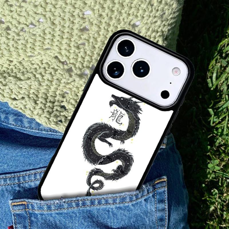 The Chinese Zodiac Dragon Coque Shell DIY Colorful Phone Case For iPhone 17 AIR 16 Pro Max 15 14 Pro 11 12 13 Shockproof Cover