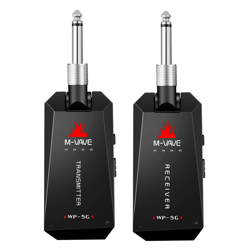

M-VAVE WP-5G 5.8G Wireless Guitar System Rechargeable Audio Transmitter Receiver Type-C Cable Guitar Amplifier Guitar Accessory