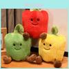 Creative Fruit Pepper Plush Toy With Short Plush For Kids Bedroom Decor