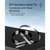 100Pcs 304 Stainless Steel Self-Locking Cable Ties Heat Proof Self-locking Fastening Rings  Vehicles