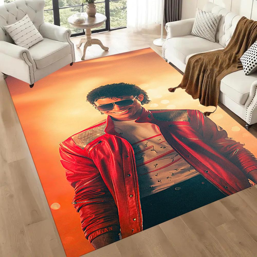 Michael Jackson 77 Floor Rug Office Rug Suitable for Dining Room Study room Kitchen Foyer Anti-slip Rug Anime Office Decor