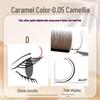 0.05 Caramel Brown Fox-like Eyelash Extensions - Matte, Soft, No-Root Shedding, Chinese-Style, Salon-Quality Camellia Lash