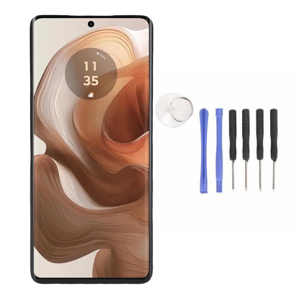 P Organic LED Phone Screen Replacement for Moto Edge 50 Ultra X50 Ultra XT2401 2 Phone Display with Repair Toolkit