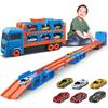 Auoketuo Construction Vehicle Set 6 Mini Cars Safe Design for Kids Ages 3 and Up Blue Toy Set
