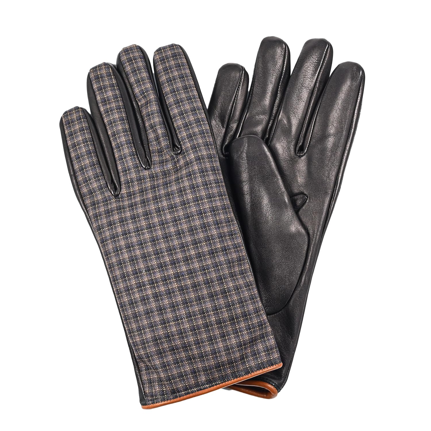 

Перчатки Paul Smith, размер S, клетка, мужские, черно-коричневые, 415GL, L02122, 79, [Б/у]