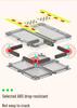 Magnetic Building Blocks & Electric Track Car City Set: Stained Glass Educational Toy for Kids