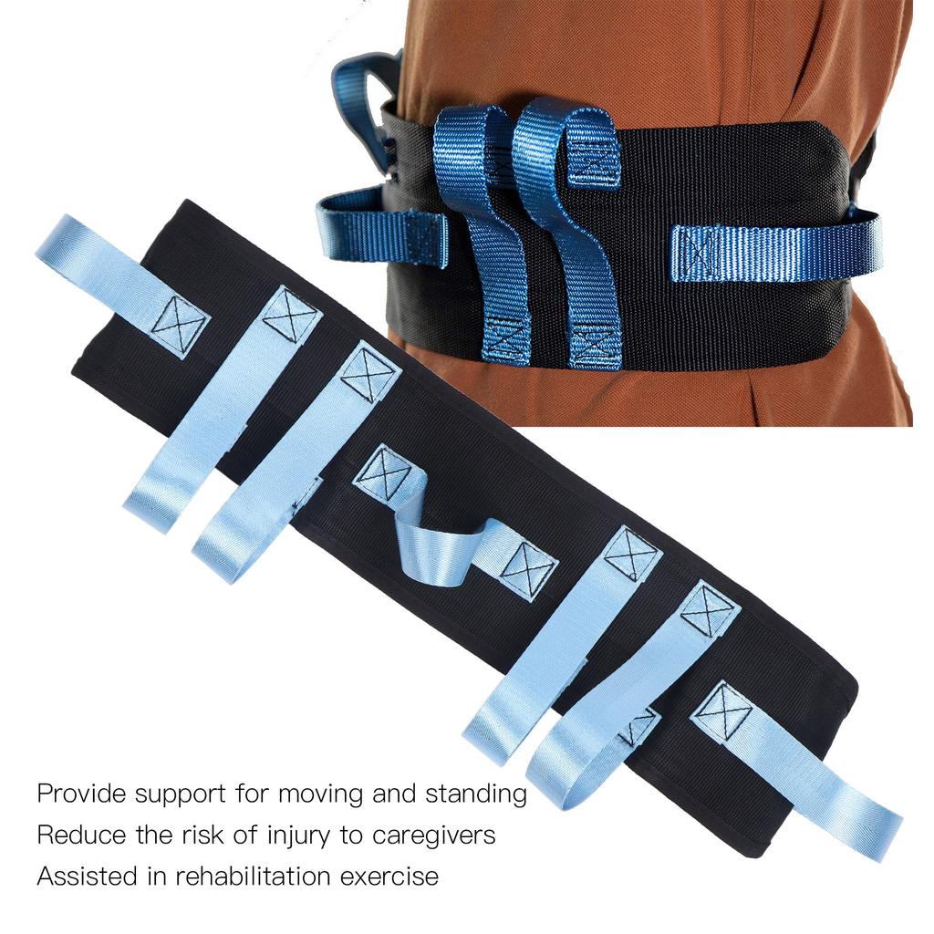 Transfer Gait Belt Nursing Safety Assist Lift Gait Belt with Handles for Elderly Handicap Physical Therapy