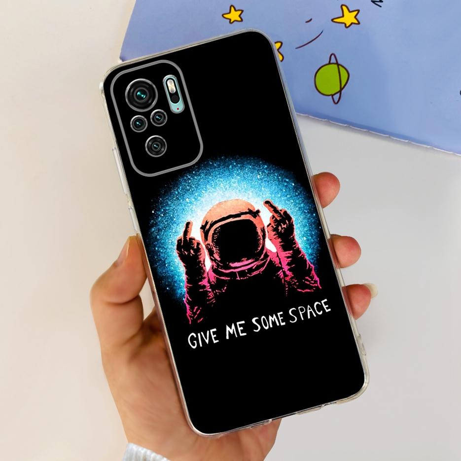 For Xiaomi Redmi Note 10 4G Case Note 10S Cute Painted Cover Soft Slim Phone Case For Xiaomi Redmi Note 10 Pro Max Note10 S Bags