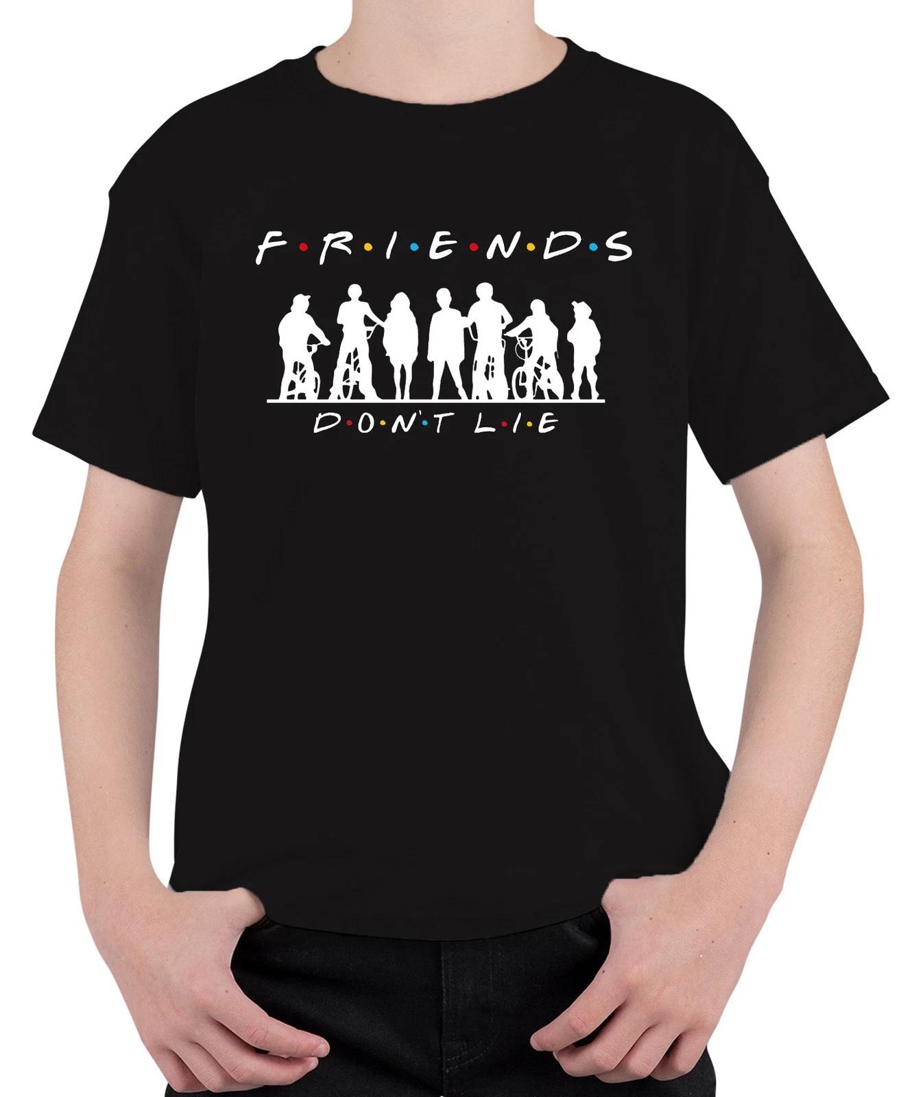 FRIENDS DON T LIE Stranger Kids Fahrräder 80er Retro Hawkins Elf Unisex Kinder T XL