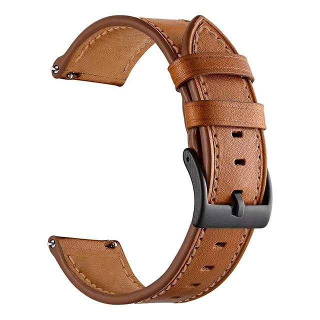 Schnellverschluss echtes Leder Ersatz-Uhrenarmband für Huawei Watch GT6 46mm