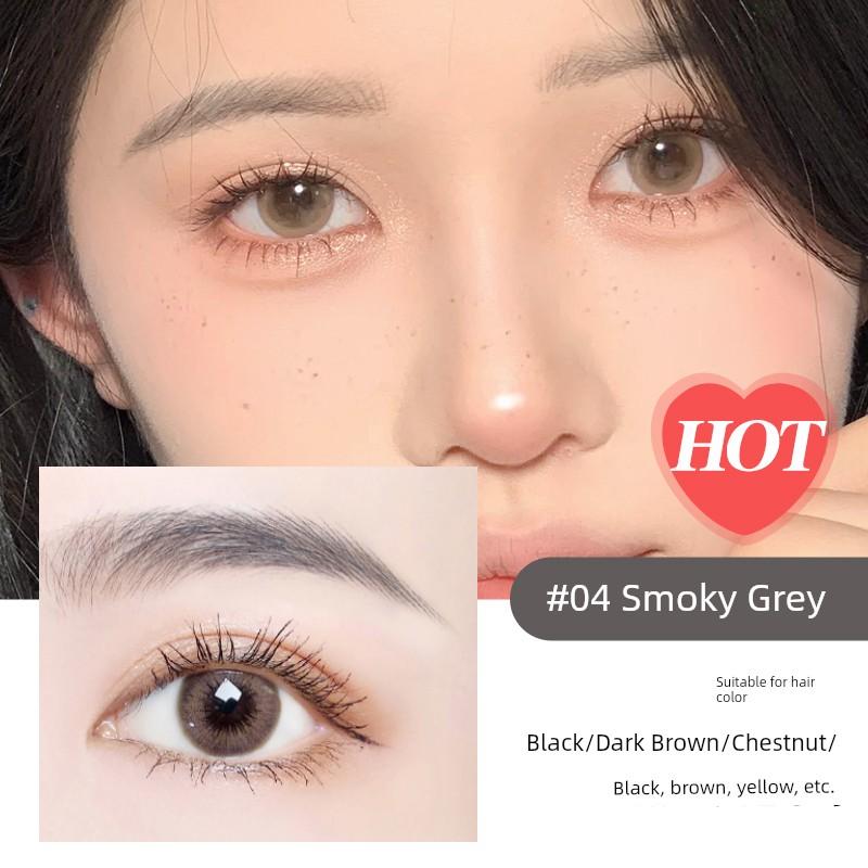 3 PCs Super Fine Eyebrow Pencil Female Eyeliner 2-in-1 Distinct Look Wild Eyebrow Anti-Lasting Non-Hydrophilic Decolorizing