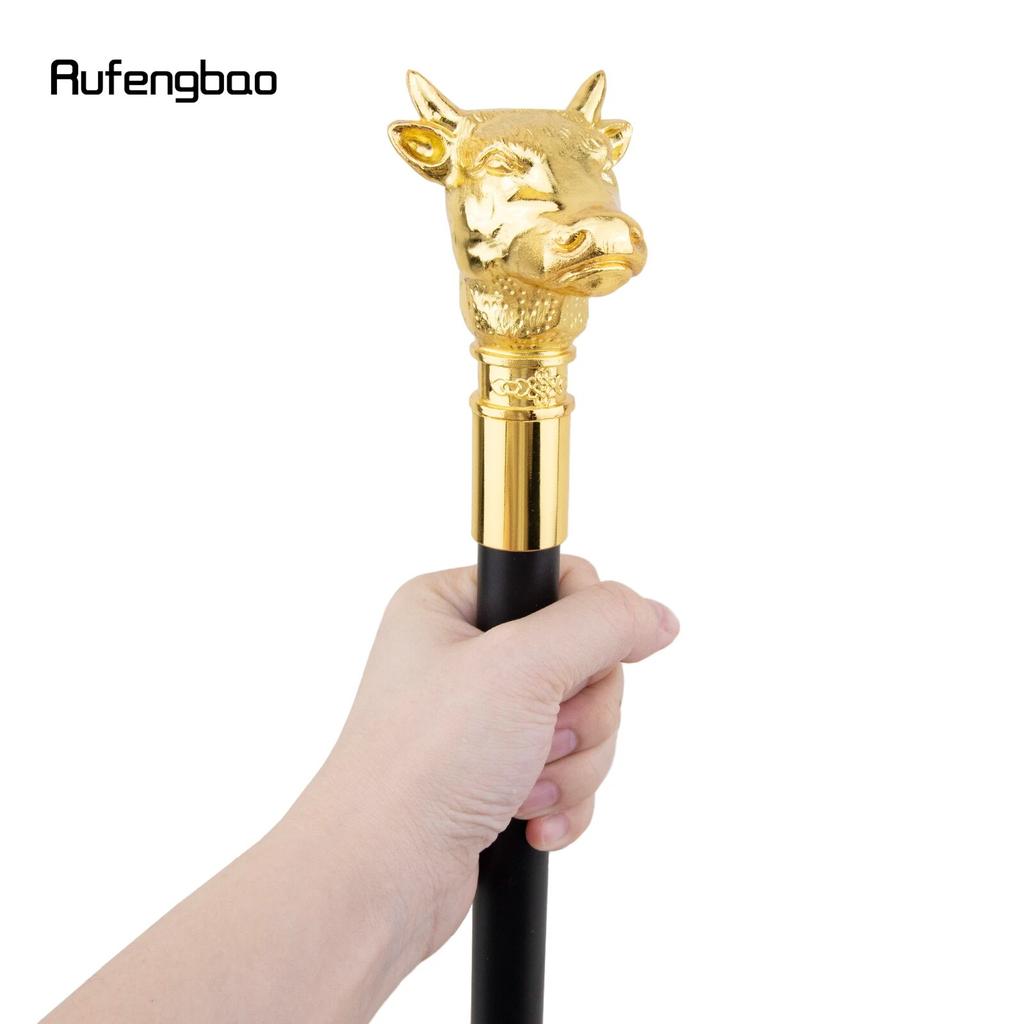 Gyllene Tjur Nötkreatur Gentleman Tjurfäktning Promenadkäpp Mode Promenadkäpp Gentleman Biskopsstav Knopp Promenadkäpp 93cm