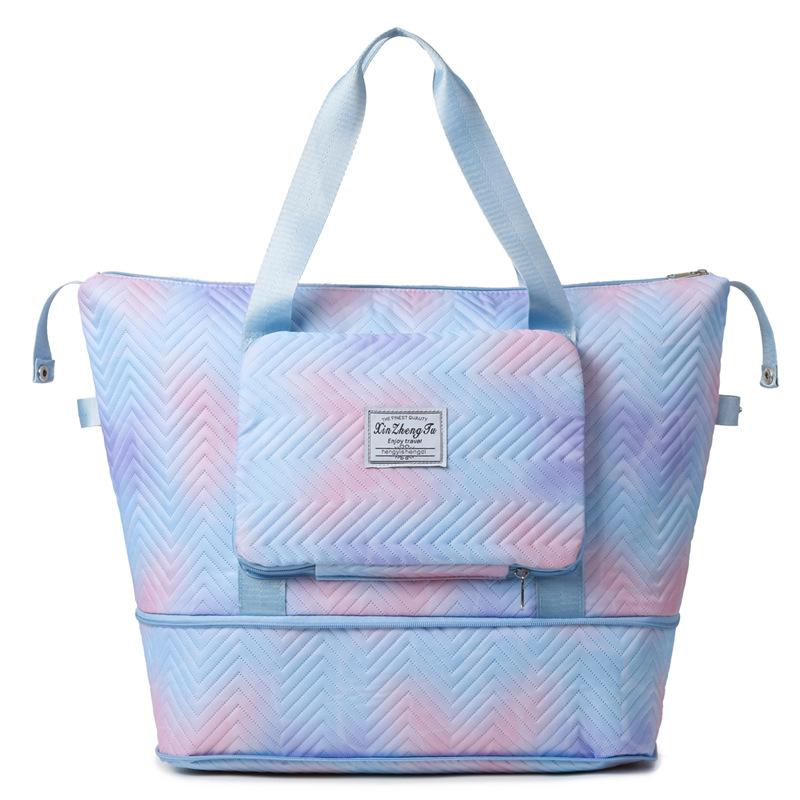 Fashionable, Fresh, Dry, Wet and Separate Folding Fitness Yoga Bag for Home Delivery Storage Bag Can Be Set and Stretched