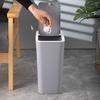 Plastic Push Top Waste Bin for Home and Office Use Durability Trash Can Waste Bin with Easy Press Lid for Any Room