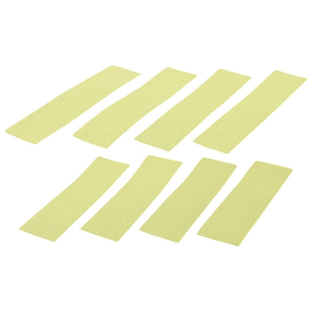 8pcs Self-Adhesive Fireplace End Tape 10*2.5cm Glass Fabric Tape Heat Resistant Sealing Cord End Fireplace Accessories