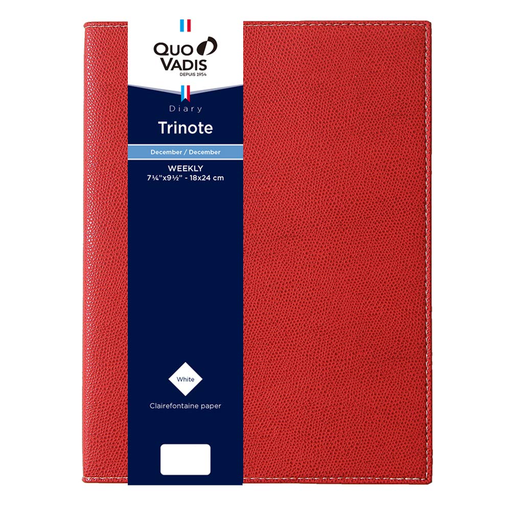

QUOVADIS Trinote/Club 2026 Weekly Vertical Diary (Starts December 2025) B5 Variant 18x24cm Red qv04802rd