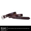 Womens Leather Belt With Simple Design And Bright Leather Finish For Casual Wear