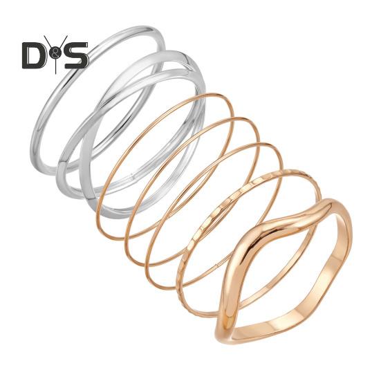 

7 шт. Набор из золотых и серебряных браслетов для женщин, многослойные браслеты-манжеты, минималистичный браслет в стиле бохо, ювелирные изделия, подарок для нее 1 Set