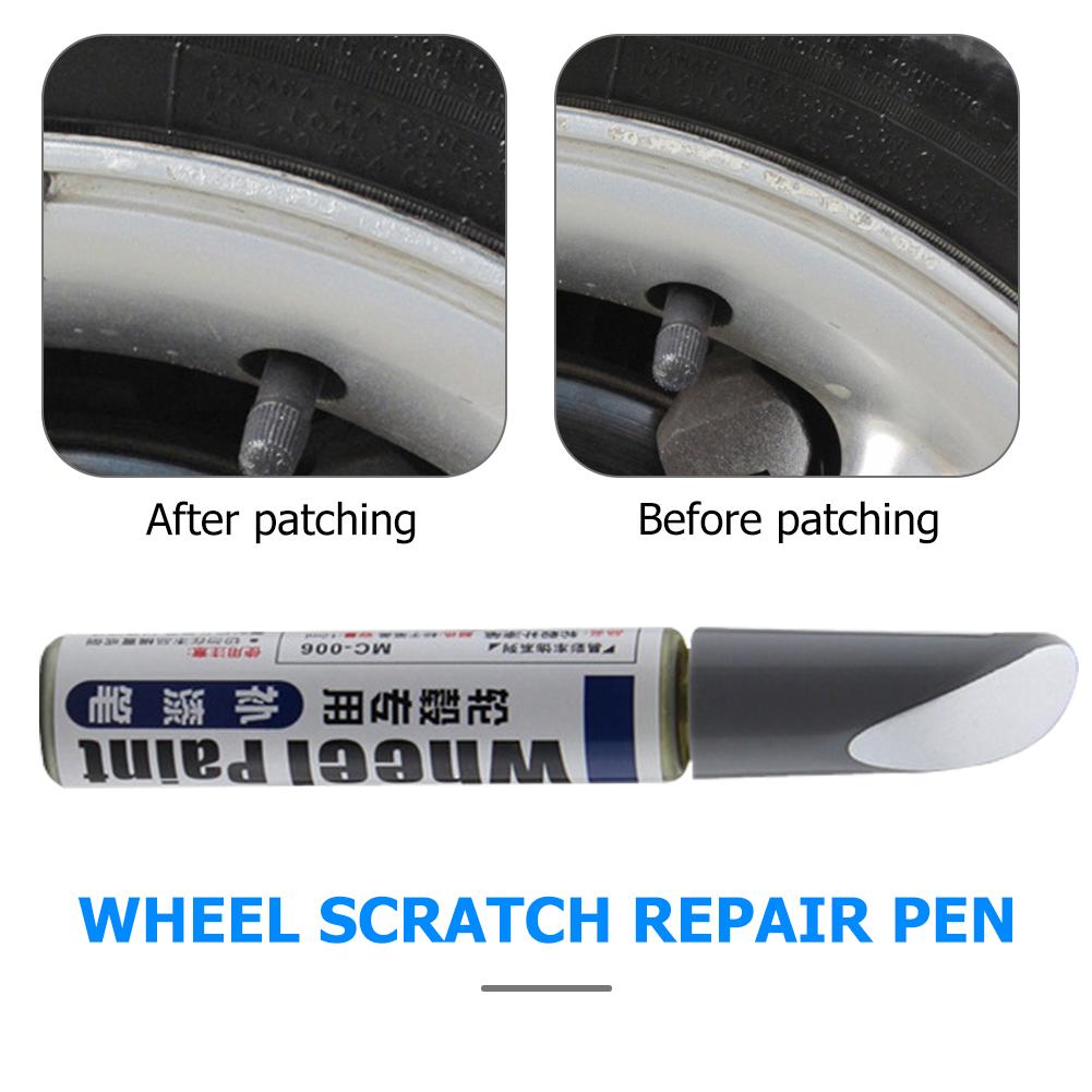 12ml Car Wheel Spoke Paint Scratch Repair Pen 1-5pcs Waterproof Paint Marker Pen Tyre Care Repair Tool Car Accessories