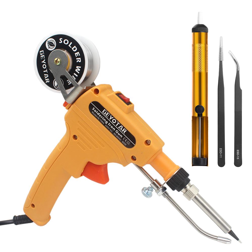 220V 200W Electric Welding Soldering Iron Tool With Curved Tip Lead Free