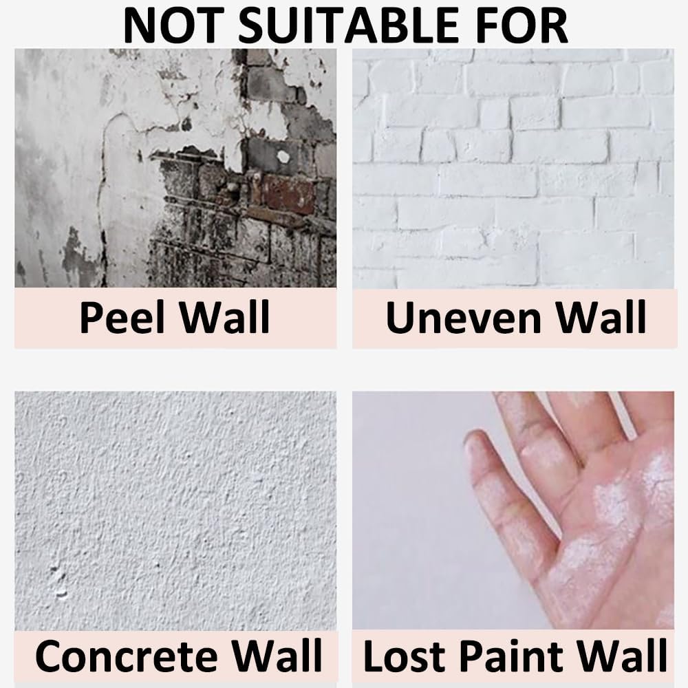 ZSLHXFZHJ Adhesive Curtain Track, Self Adhesive Ceiling or Wall Curtain Rail Set (80 Inch)-No Drill, Screws, or Tools Curtain Hangers, No Damage