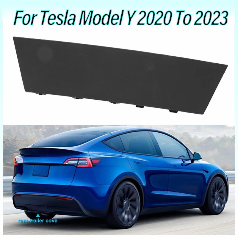 For Tesla Model Y  To  Car Styling Rear Bumper Tow Hitch Cap Cover 1494009 00 B Tow Eye Hook Cover Plate Replacement