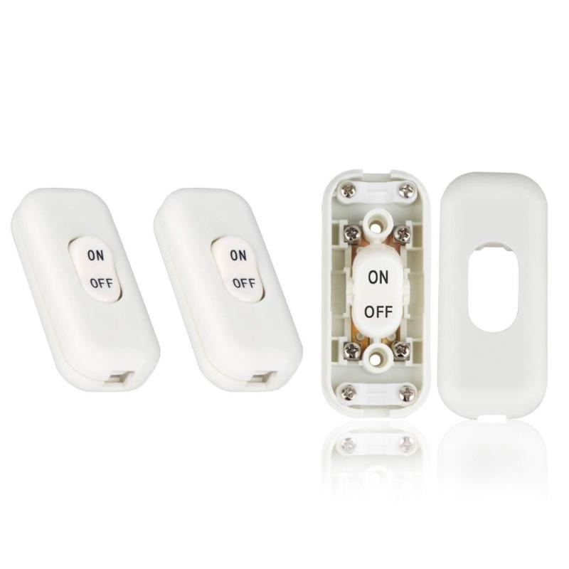 2Pcs Inline Cord Switches Lamp Control Appliance Switches Replacement Control Lamp Switches for Lamp, Small Devices