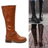 Autumn and Winter Round Head Boots Thin Two Wear Thick Heel Knight Boots Women