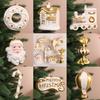 Christmas Santa Claus Ornaments With Plastic Material For Holiday Tree Decoration Scene Setup