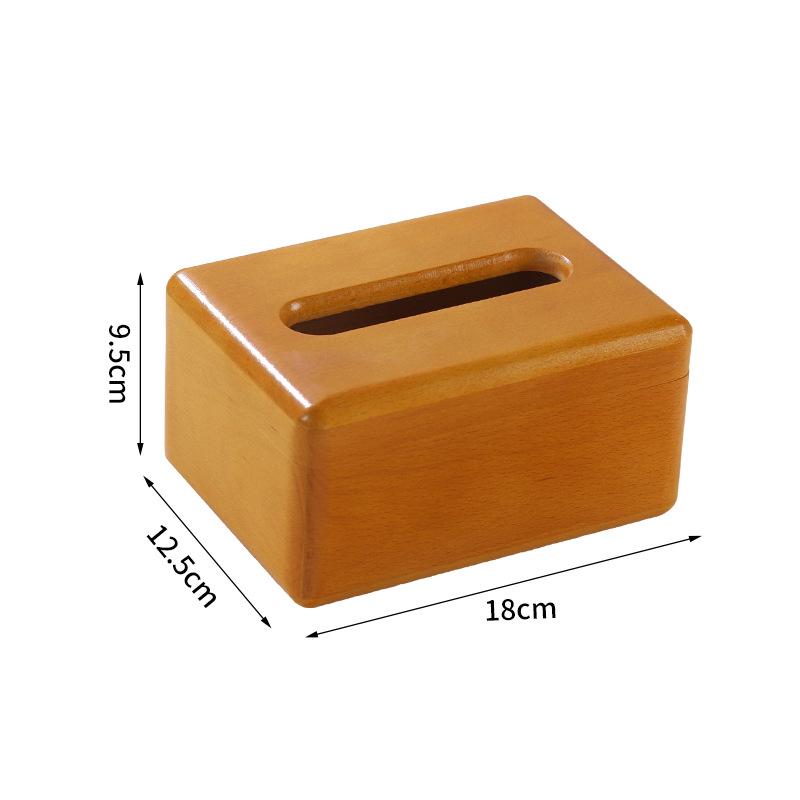 Schwarznuss-Holz-Taschentuchbox mit Deckel - Staubdicht, Schlichtes Design für Zuhause oder Büro