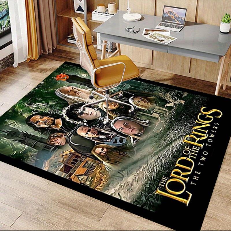 1pc Lord of the Rings Two Towers Carpet Office Rug Mat Home Decor Area Carpet Festival Gift Office Desk Chair Carpet Longlasting Material1107L