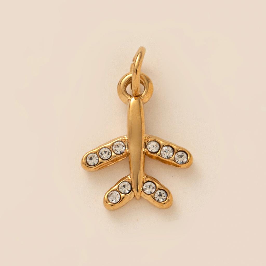 Wind Necklace Pendant Creative Fashion Rainbow Stars Love Moon Key Scorpion Plane Gold Bracelet
