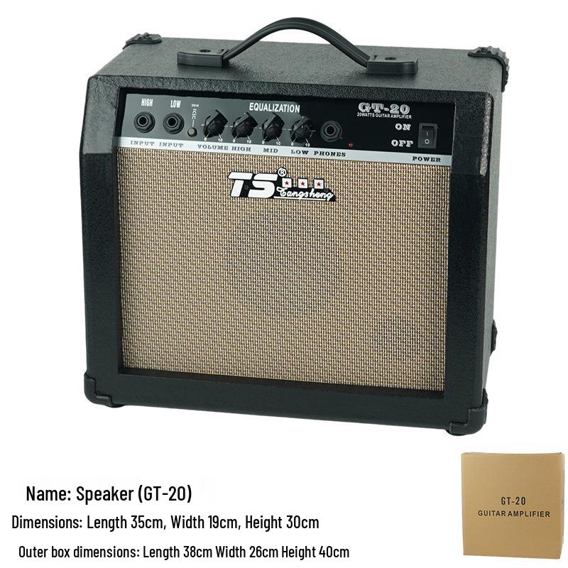 Portable Guitar Amp Saxophone Keyboard Acoustic Guitar Electric Wind Instrument Rechargeable for Outdoor Performance